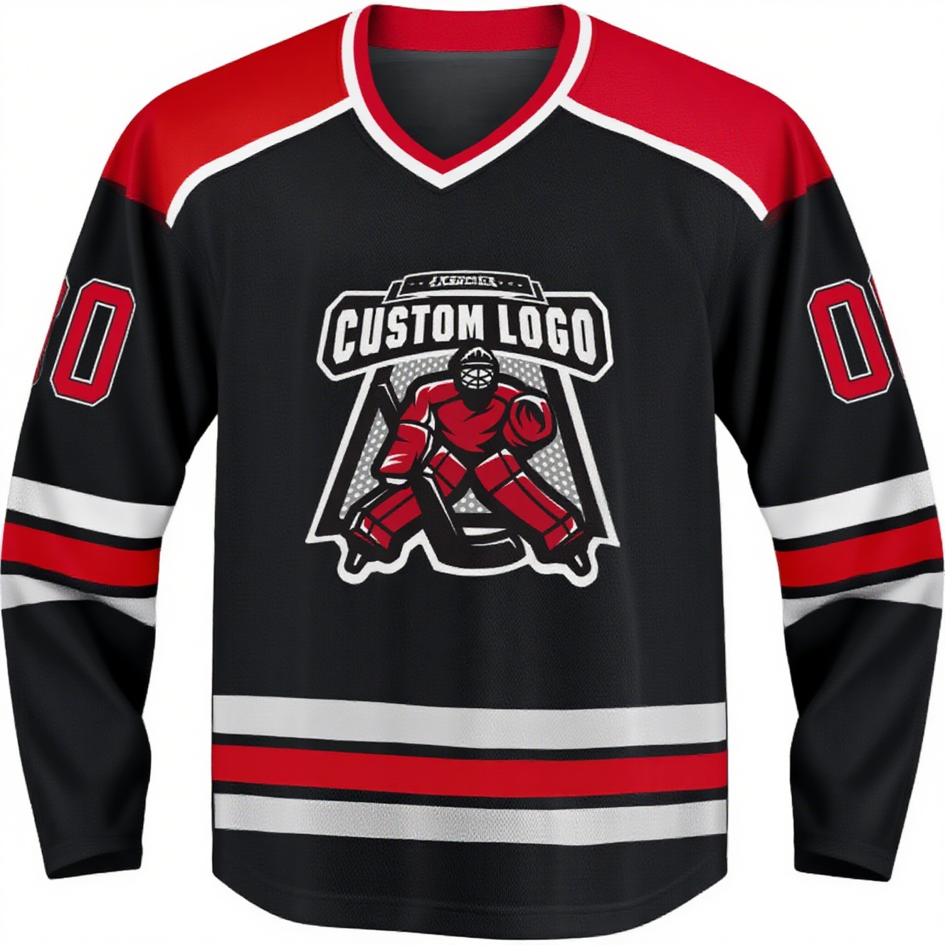 Personalized Custom Design Sublimation Ice Hockey Jersey 100% Polyester Embroidery OEM Customized Hockey Uniform