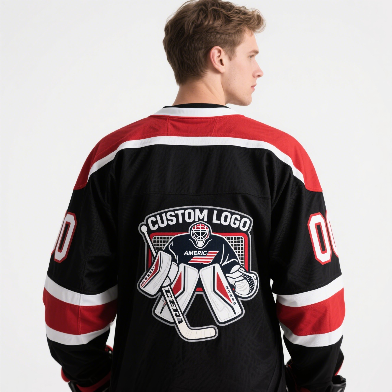 Personalized Custom Design Sublimation Ice Hockey Jersey 100% Polyester Embroidery OEM Customized Hockey Uniform