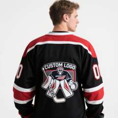Personalized Custom Design Sublimation Ice Hockey Jersey 100% Polyester Embroidery OEM Customized Hockey Uniform
