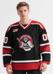 Personalized Custom Design Sublimation Ice Hockey Jersey 100% Polyester Embroidery OEM Customized Hockey Uniform