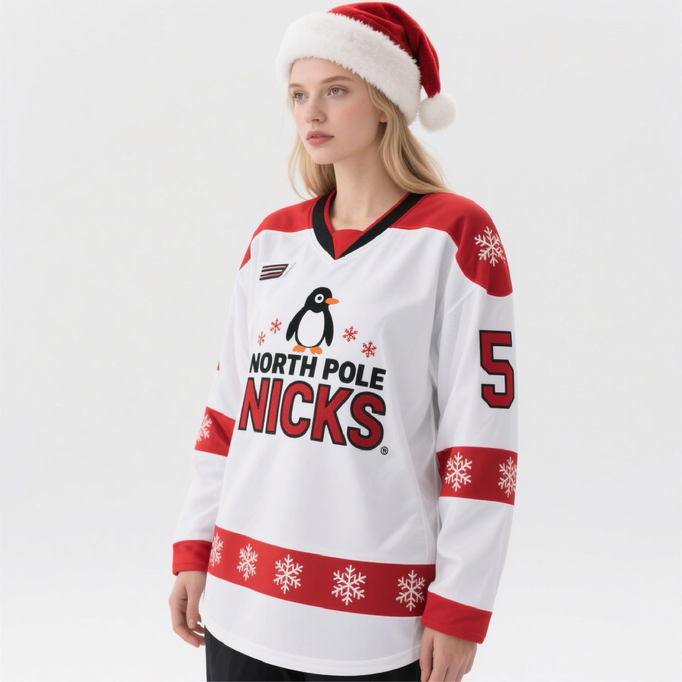 Customized Premium Quality Factory Manufactured Women's Oversized Street Wear Hockey Jersey