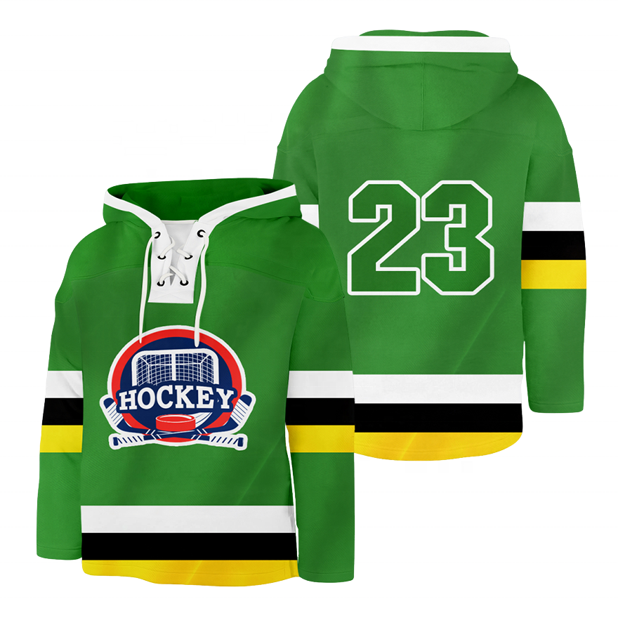 Breathable Ice Hockey Hoodies with lace Customized Logo Uniform Hockey Hoodies