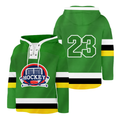 Breathable Ice Hockey Hoodies with lace Customized Logo Uniform Hockey Hoodies