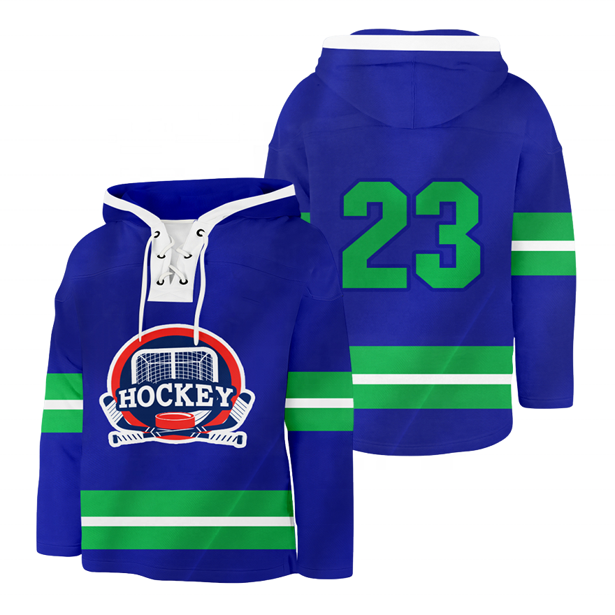 Breathable Ice Hockey Hoodies with lace Customized Logo Uniform Hockey Hoodies