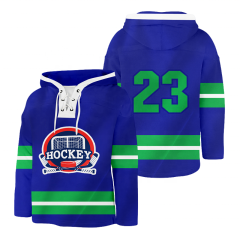 Breathable Ice Hockey Hoodies with lace Customized Logo Uniform Hockey Hoodies