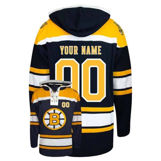 Top Quality Embroidery Custom Team Ice Hockey Hoodie Retro Freeze Pullover Jersey