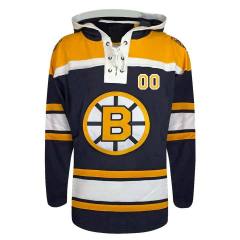 Top Quality Embroidery Custom Team Ice Hockey Hoodie Retro Freeze Pullover Jersey
