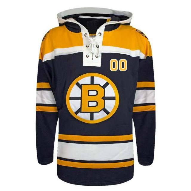 Top Quality Embroidery Custom Team Ice Hockey Hoodie Retro Freeze Pullover Jersey