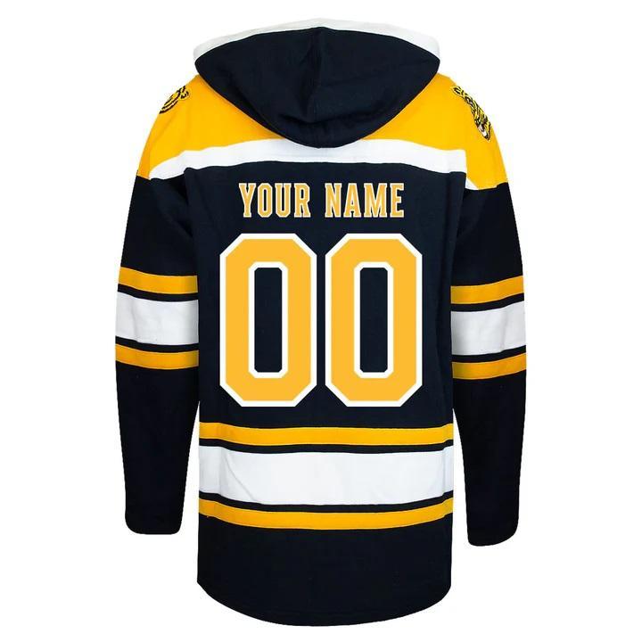 Top Quality Embroidery Custom Team Ice Hockey Hoodie Retro Freeze Pullover Jersey