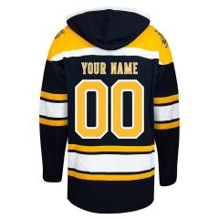 Top Quality Embroidery Custom Team Ice Hockey Hoodie Retro Freeze Pullover Jersey
