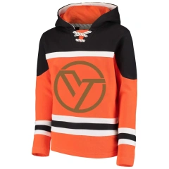 Wholesale Custom Sublimated Embroidered Logo Blank Hockey Jersey Hoodies With Laces