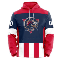2025 New Design Fast Shipping Sublimation Custom Made Hockey Hoodie