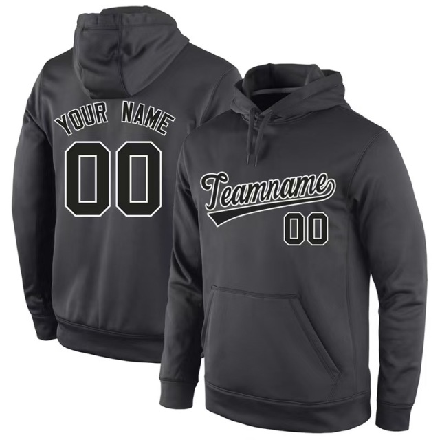 Custom Hockey Hoodie Polyester Hooded Men's Hoodie Long Sleeve Blank Sweatshirt