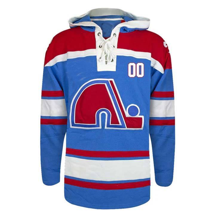 Bespoke Ice Hockey Sweatshirts Thick Thermal Hoodie Full Color Sublimation Raised Embroidery Custom Team Name Number Adult Sizes