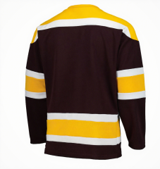 Double Shoulder 100% Polyester Mesh Sublimated Ice Hockey Jersey