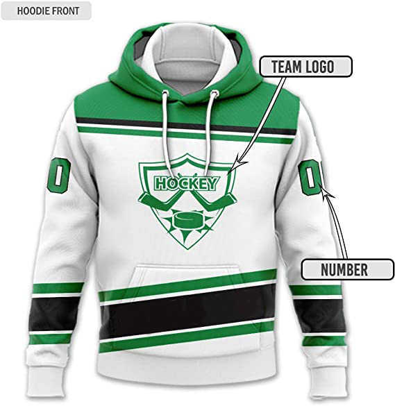 Hockey Hoodie Custom Team Sublimation Hockey Hoodie 100% Polyester Hockey Jersey With Hood