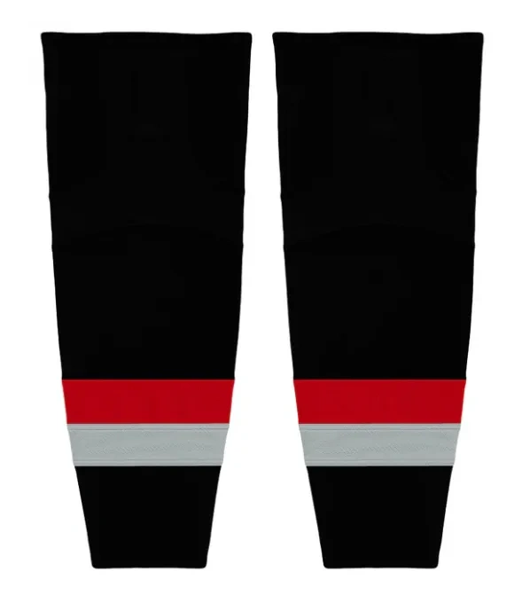 OEM Unisex Plus Size Ice Hockey Socks Custom Heat Transfer Quick Dry Premium Sports Socks