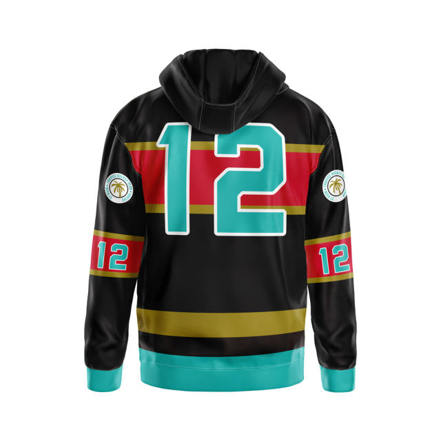 Custom Men's Cotton Ice Hockey Hoodie Blank Sweatshirt Puck Embroidery Lace Up Personalized Hockey Wear
