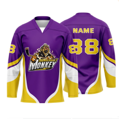 Premium Custom Team Hockey Jerseys Sublimation Practice Ice Hockey Uniform Shirts