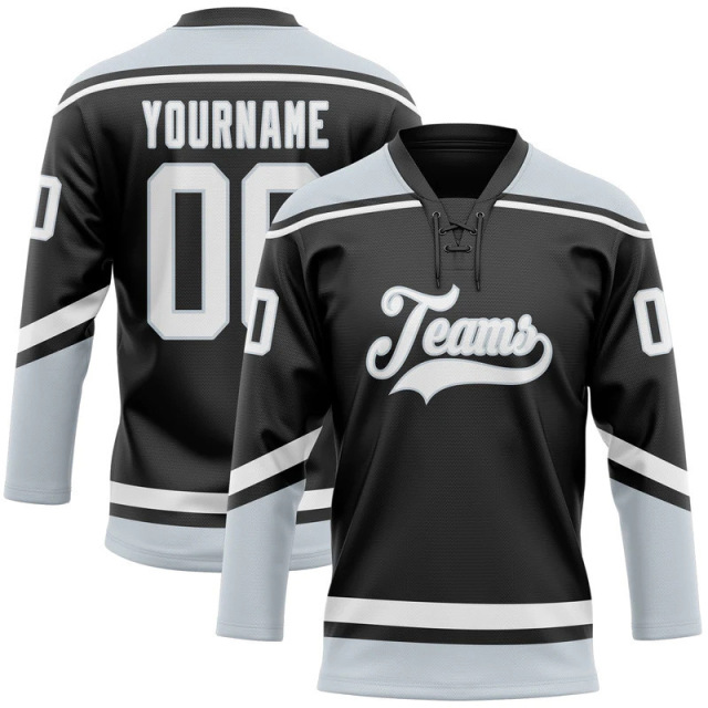 Custom Sublimated Printing Logo Hockey Jersey Men‘s Team Logo Sports Training Ice Hockey Jersey