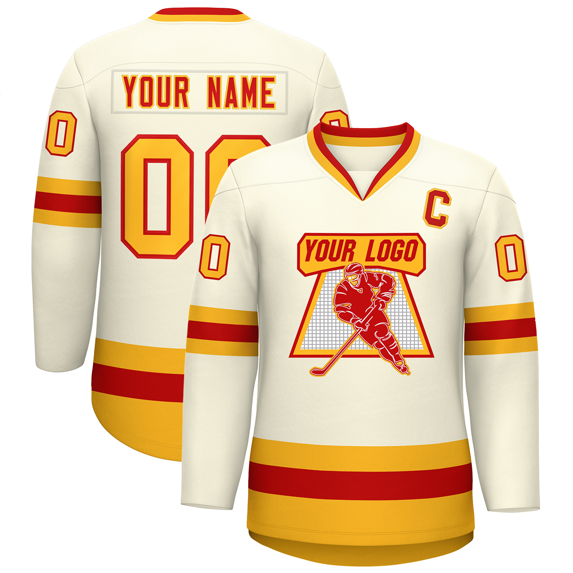Customized Sublimated Hockey Jerseys Breathable Mesh Ice Hockey Team Uniforms