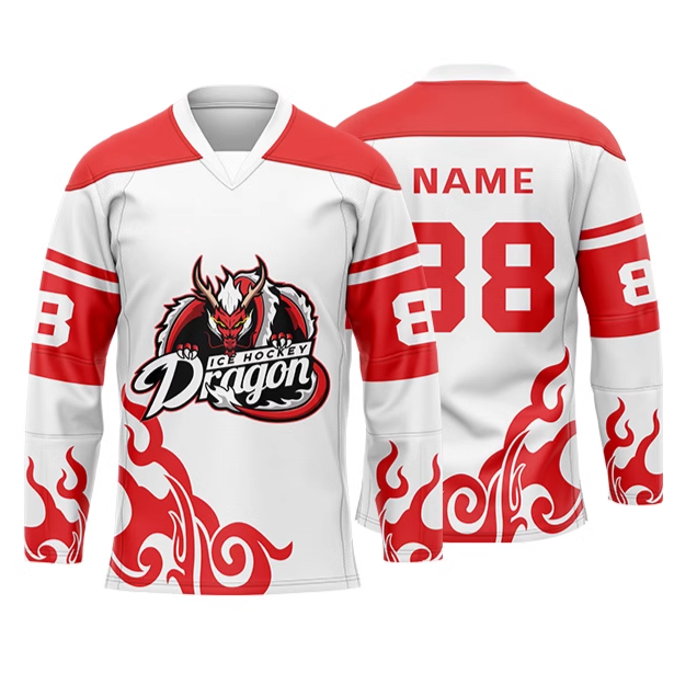 Premium Custom Team Hockey Jerseys Sublimation Practice Ice Hockey Uniform Shirts