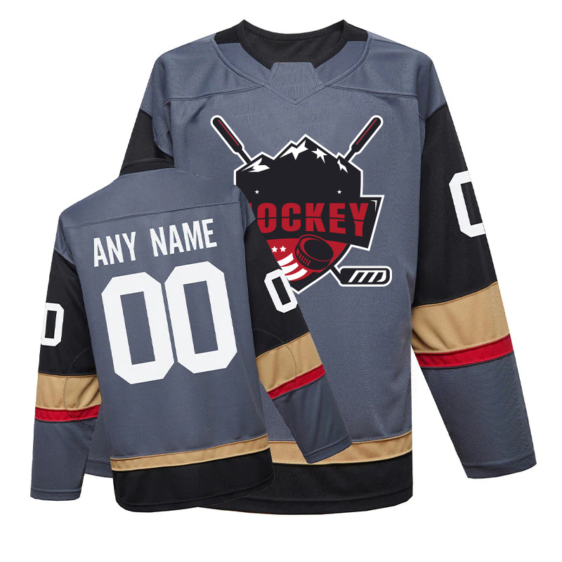 100% Polyester Hockey Jersey Custom Hockey Wear Sublimation Team Ice Hockey Jersey