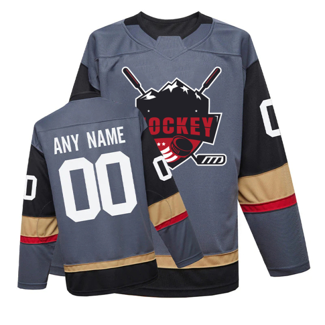 100% Polyester Hockey Jersey Custom Hockey Wear Sublimation Team Ice Hockey Jersey