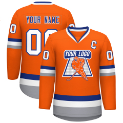 Customized Sublimated Hockey Jerseys Breathable Mesh Ice Hockey Team Uniforms