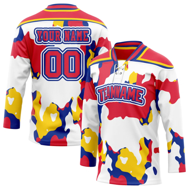 Make Your Own Design Custom Ice Hockey Jersey for Men Women Youth 100% Polyester printing Hockey Jersey