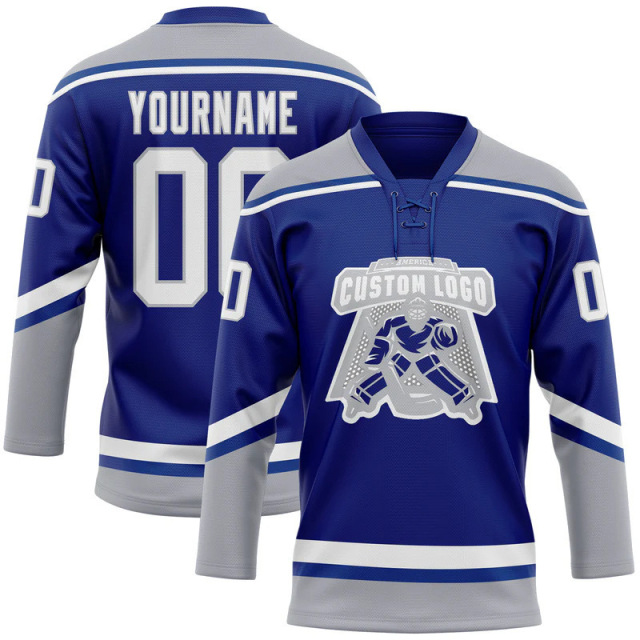 Custom Sublimated Printing Logo Hockey Jersey Men‘s Team Logo Sports Training Ice Hockey Jersey