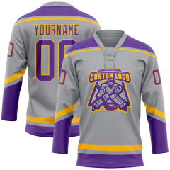 Custom Sublimated Printing Logo Hockey Jersey Men‘s Team Logo Sports Training Ice Hockey Jersey