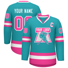 Customized Sublimated Hockey Jerseys Breathable Mesh Ice Hockey Team Uniforms