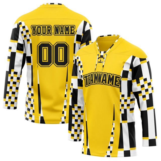 Make Your Own Design Custom Ice Hockey Jersey for Men Women Youth 100% Polyester printing Hockey Jersey