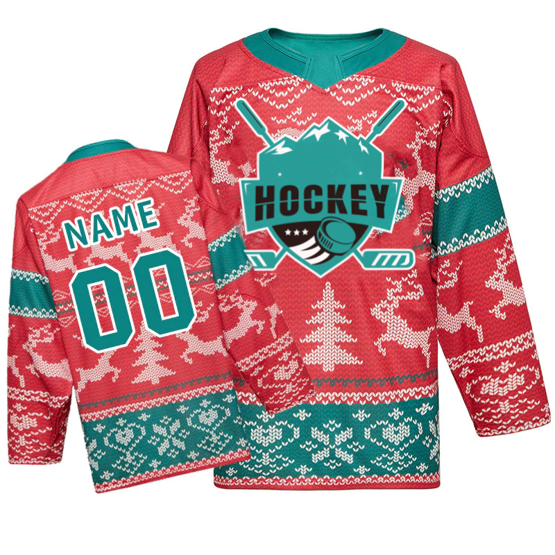 100% Polyester Hockey Jersey Custom Hockey Wear Sublimation Team Ice Hockey Jersey