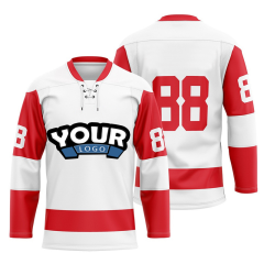 Wholesale Sublimation Printing Quick Dry Team Practice Ice Hockey Wear Custom Hockey Jersey
