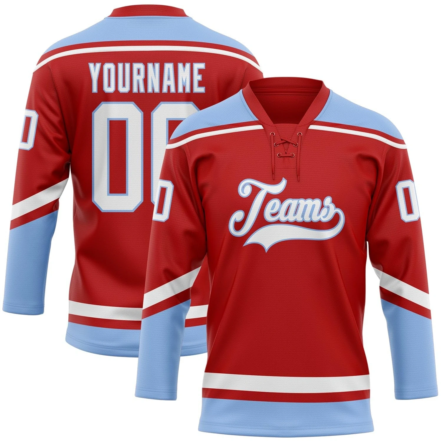 High Quality Custom Ice Hockey Uniform Sublimation Printed Jersey With Embroidered Logo