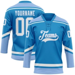 High Quality Custom Ice Hockey Uniform Sublimation Printed Jersey With Embroidered Logo