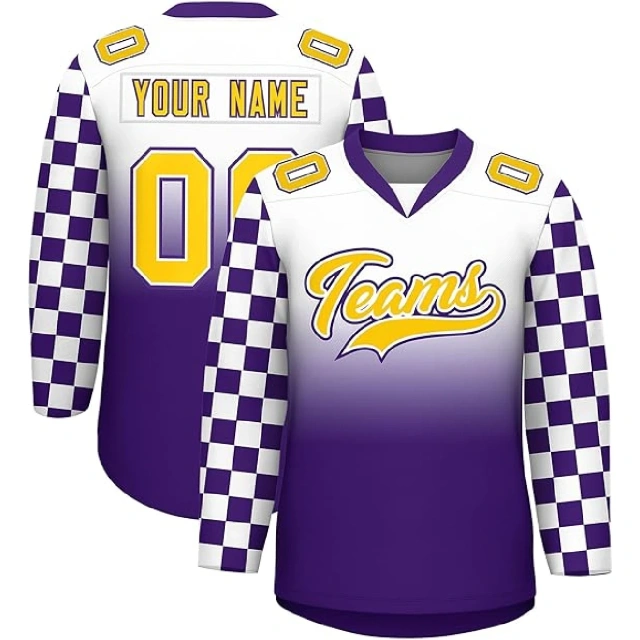 Men Sublimation Ice Hockey Jersey Printing Quick Dry Customized Ice Hockey Jersey