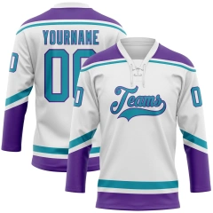High Quality Custom Ice Hockey Uniform Sublimation Printed Jersey With Embroidered Logo