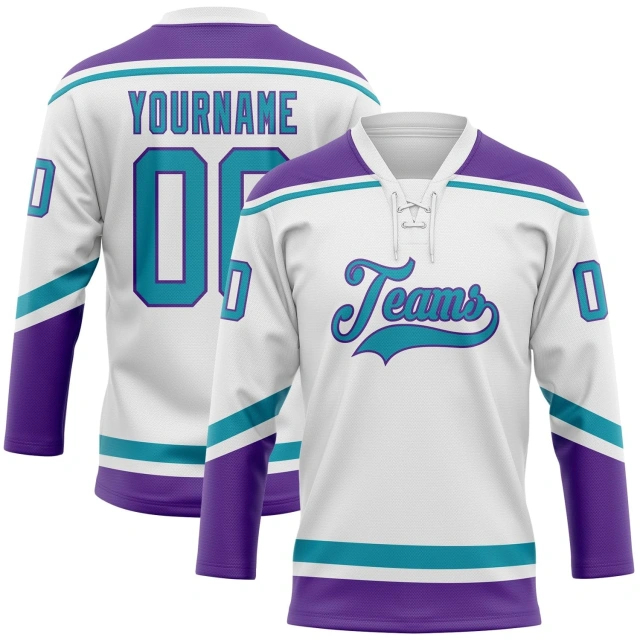 High Quality Custom Ice Hockey Uniform Sublimation Printed Jersey With Embroidered Logo