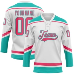 High Quality Custom Ice Hockey Uniform Sublimation Printed Jersey With Embroidered Logo