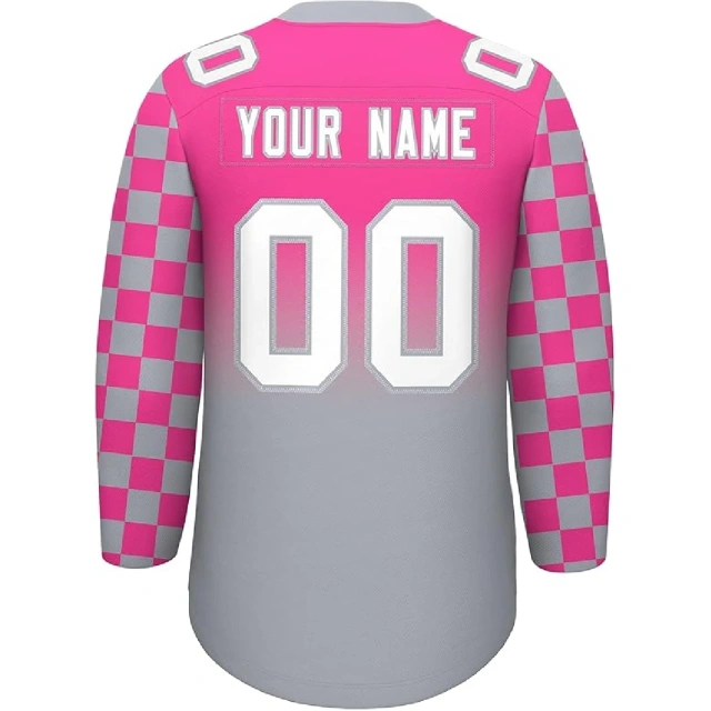 New 2025 Sublimation Ice Hockey Jersey Printing Quick Dry Breathable Ice Hockey Jersey