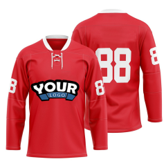 Wholesale Sublimation Printing Quick Dry Team Practice Ice Hockey Wear Custom Hockey Jersey
