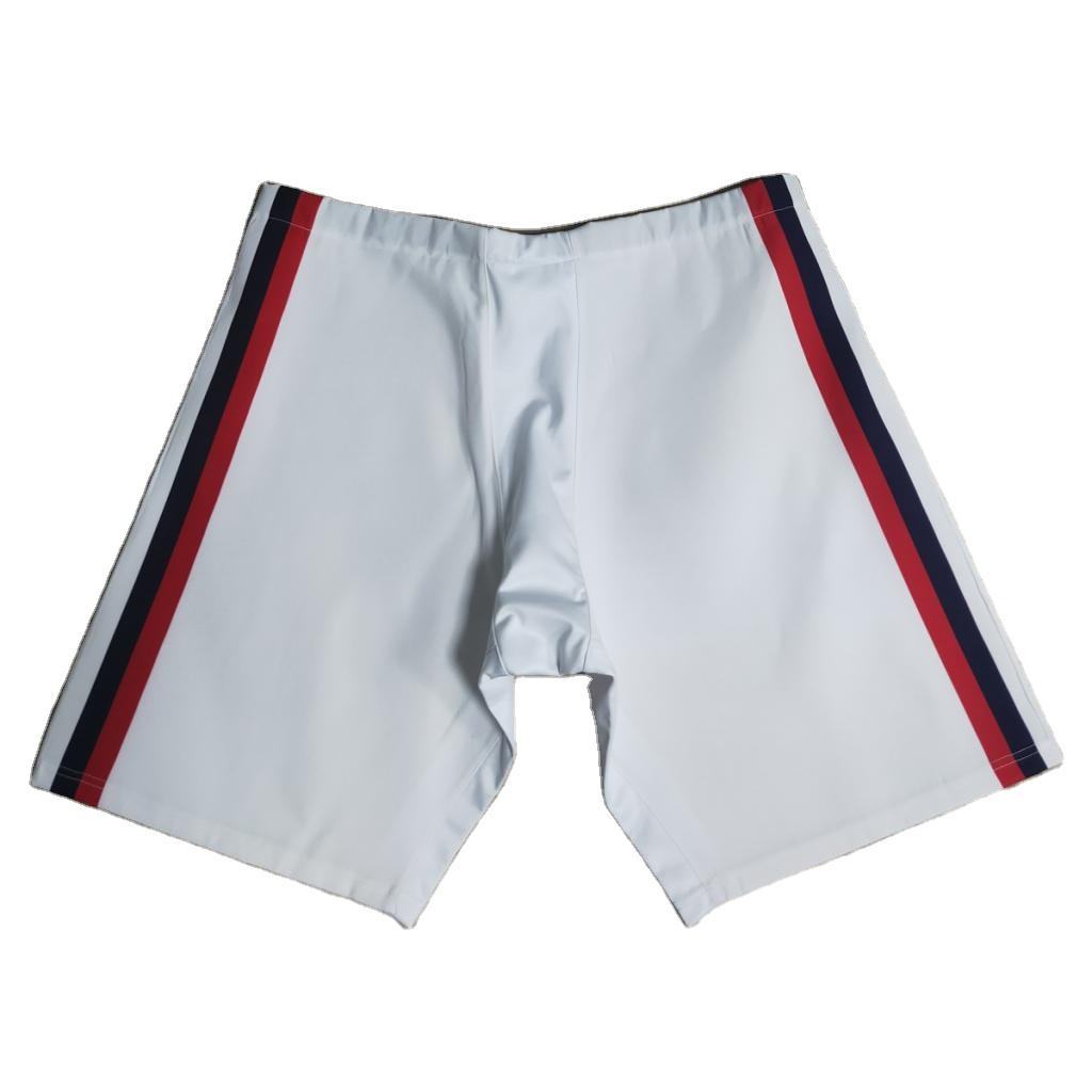Custom Hockey Pant Shell Nylon Shorts with Embroidery and Tackle Twill for Ice Hockey