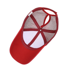 Wholesale High Hats Caps Women Camouflage Ponytail Hats Mesh Back Sport Ponytail ice Hockey hat