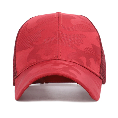 Wholesale High Hats Caps Women Camouflage Ponytail Hats Mesh Back Sport Ponytail ice Hockey hat