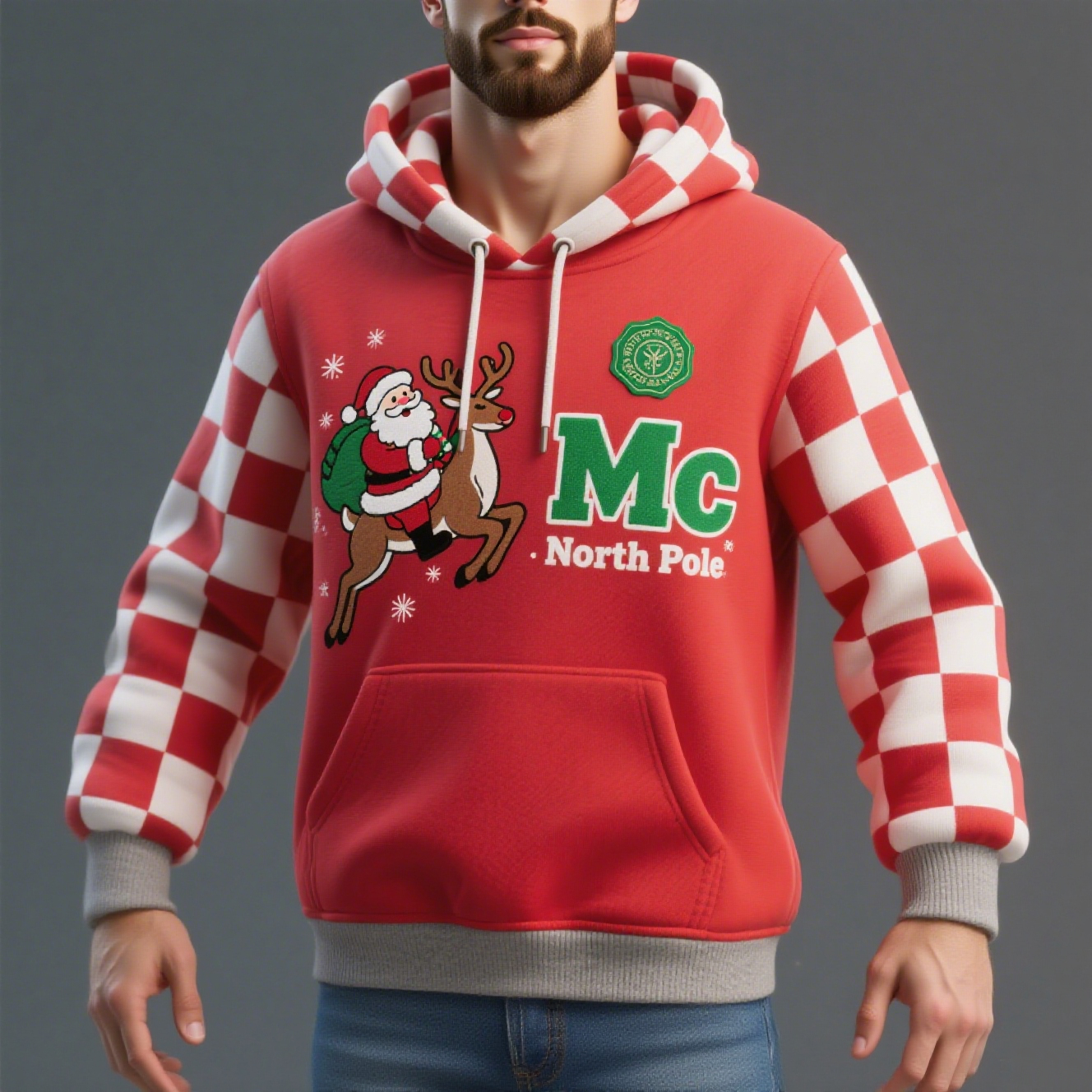 Pullover Christmas Hoodie Sublimation Custom Hoodies Men Women Unisex Sweatshirts
