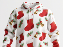 Christmas Holiday Clothing Fashion Unisex Pullover Hoodie Custom Sublimated Printing Hoodie