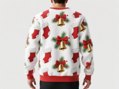 Christmas Holiday Clothing Fashion Unisex Pullover Hoodie Custom Sublimated Printing Hoodie